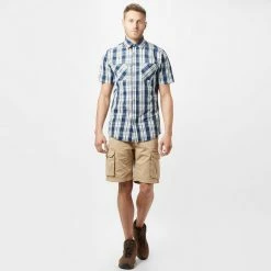 Brakeburn Men's Checked Short-Sleeve Shirt -Men's Footwear shop go 255817 c