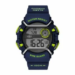 Limit Digital Watch Blue/Lime Face -Men's Footwear shop go 337810 z