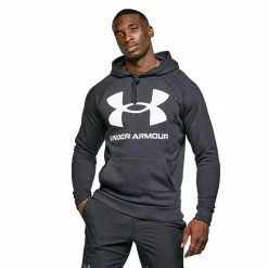 Under Armour Rival Large Logo Overhead Hoodie -Men's Footwear shop go 371875 z