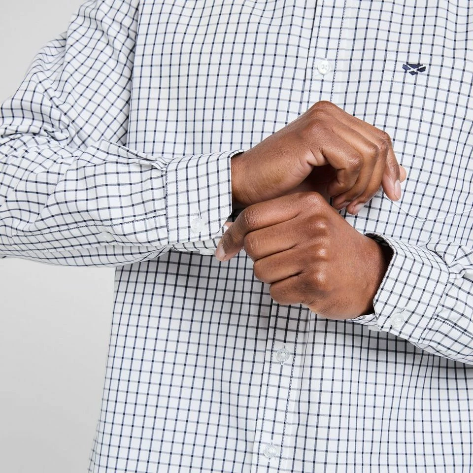 Hoggs Of Fife Men’s Turnberry Twill Cotton Long Sleeve Shirt 6 Hoggs Of Fife Men’s Turnberry Twill Cotton Long Sleeve Shirt - Image 6