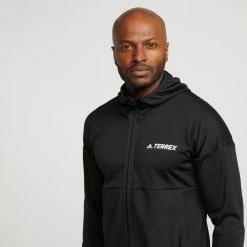 Adidas TERREX Men’s Terrex Tech Flooce Hooded Hiking Fleece Jacket -Men's Footwear shop go 526836 d