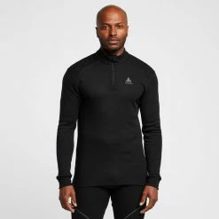 Odlo Men's Eco Active Warm Long Sleeve Half Zip Baselayer Top