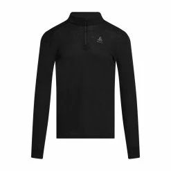 Odlo Men's Eco Active Warm Long Sleeve Half Zip Baselayer Top -Men's Footwear shop go 576352 u
