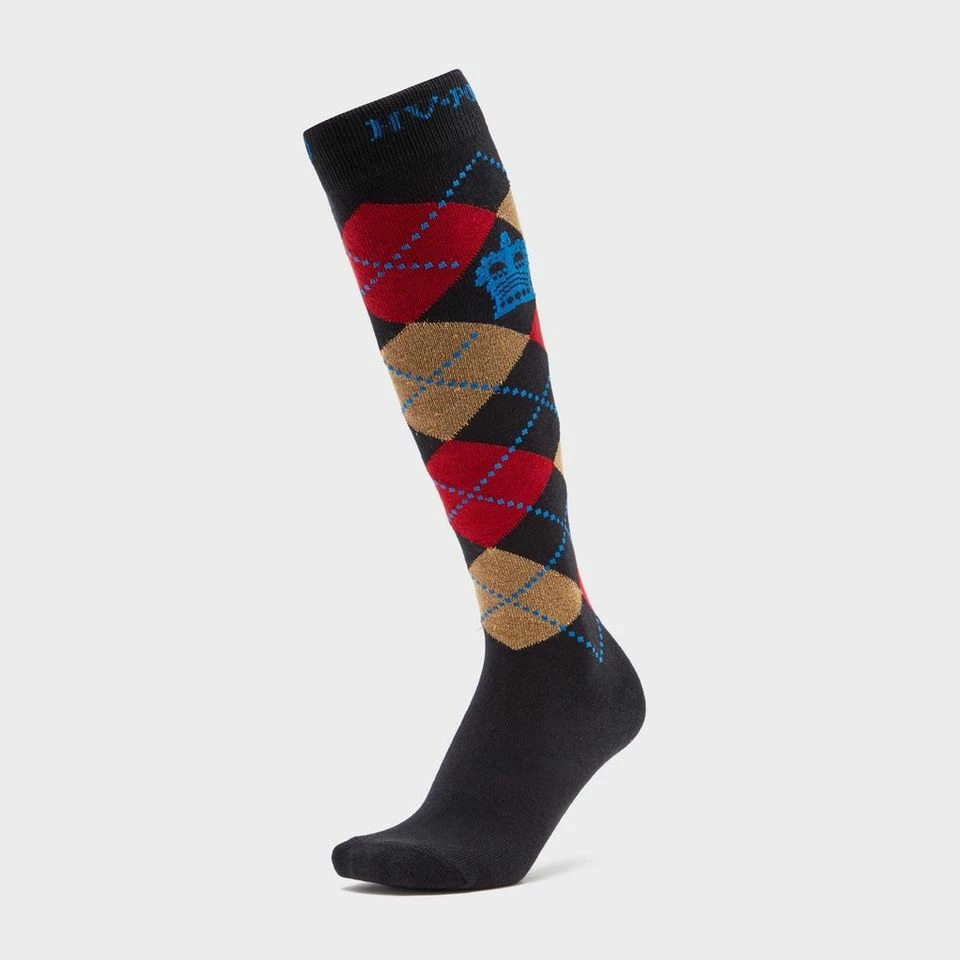 HV Polo Argyle Socks Black/Red/Gold 1 HV Polo Argyle Socks Black/Red/Gold