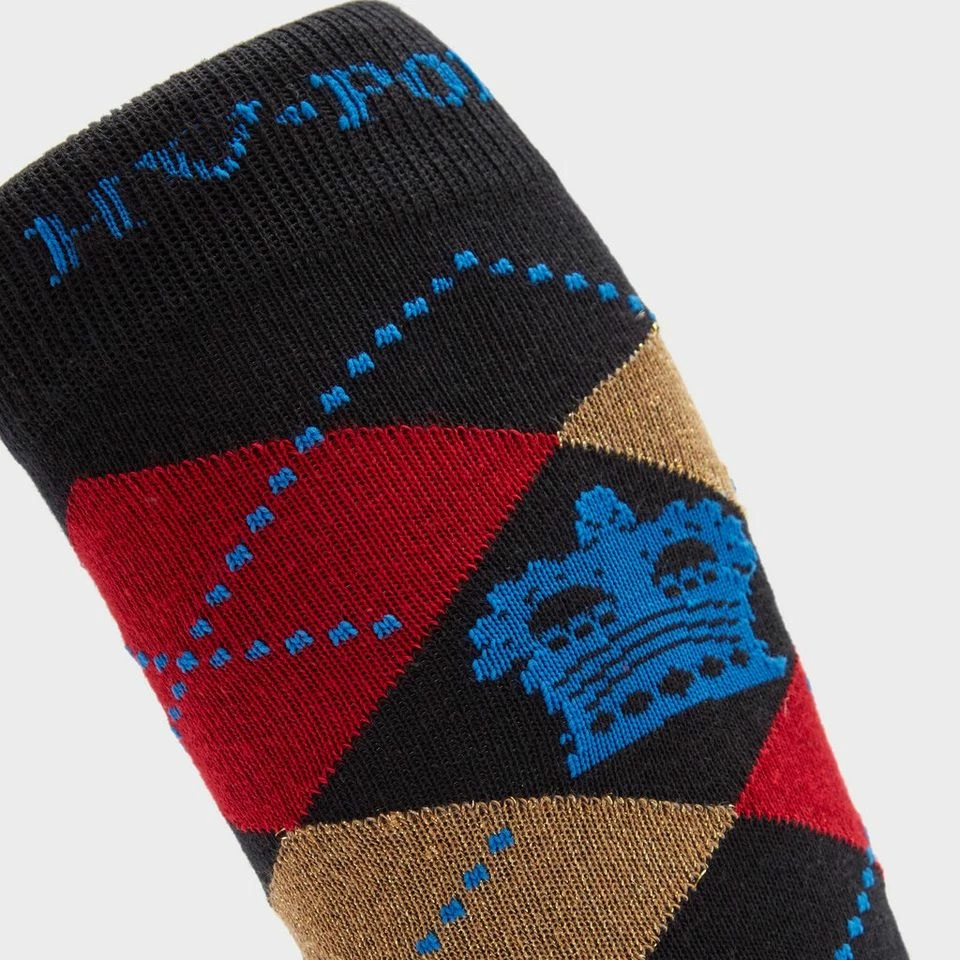 HV Polo Argyle Socks Black/Red/Gold 5 HV Polo Argyle Socks Black/Red/Gold - Image 5