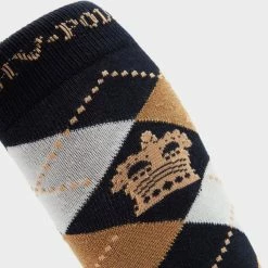 HV Polo Argyle Socks Navy/Sand/Gold -Men's Footwear shop go 577050 e