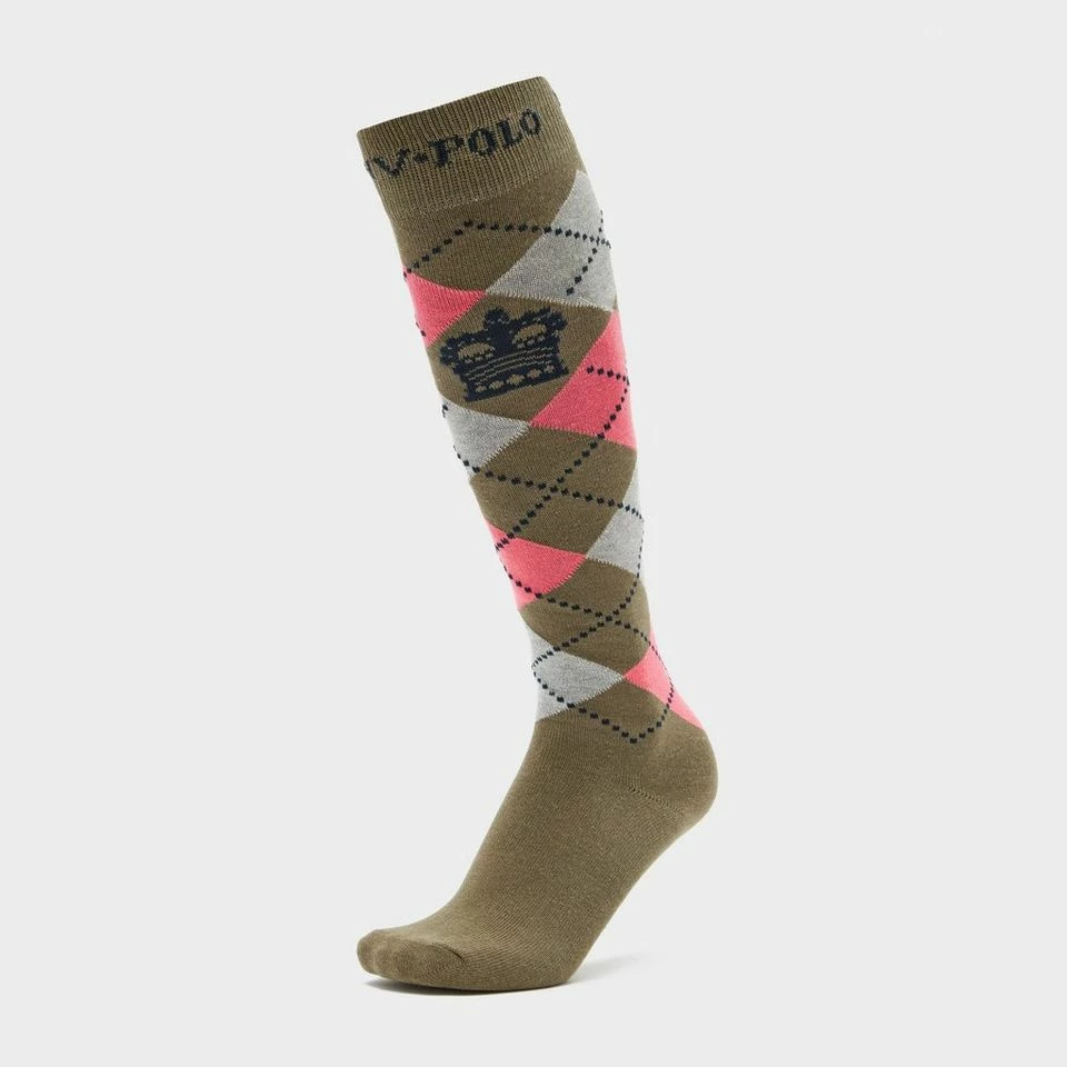 HV Polo Argyle Socks Oil Green 1 HV Polo Argyle Socks Oil Green