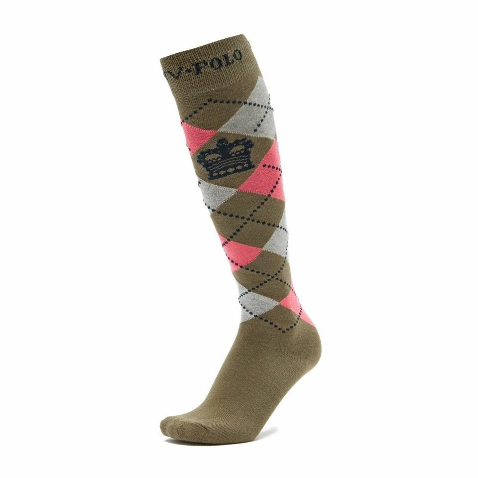 HV Polo Argyle Socks Oil Green 6 HV Polo Argyle Socks Oil Green - Image 6
