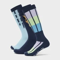 Dublin 3 Pack Socks Blueberry Navy Horse Face -Men's Footwear shop go 591568 c