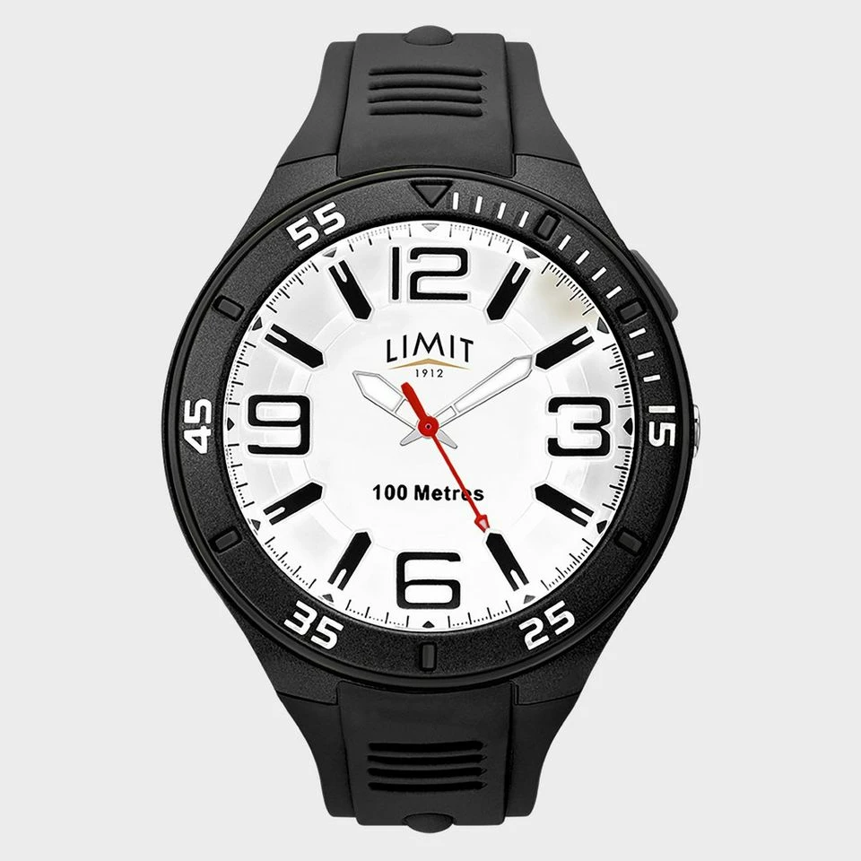 Limit Men's Black Rubber Strap 1 Limit Men's Black Rubber Strap