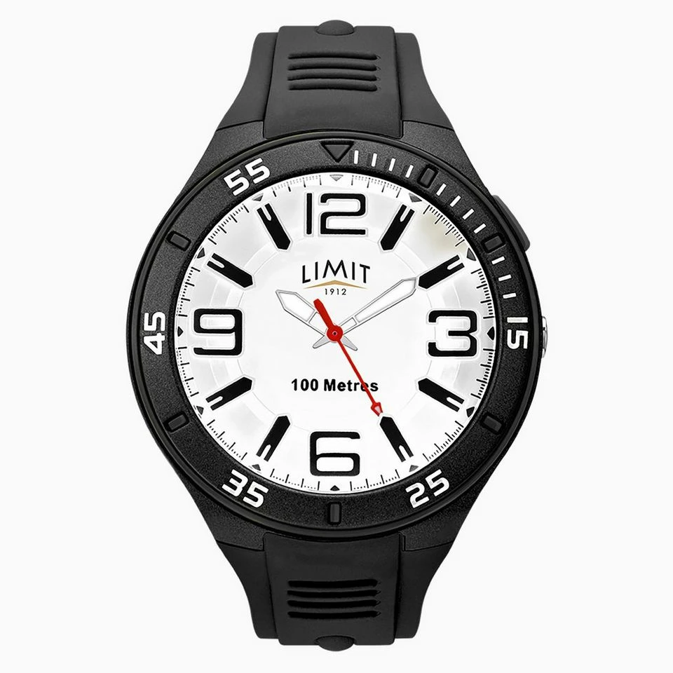 Limit Men's Black Rubber Strap 2 Limit Men's Black Rubber Strap - Image 2