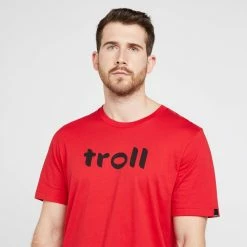 TROLL Men’s Front Logo Tee In Red 10 TROLL Men’s Front Logo Tee In Red -Men's Footwear shop go 643890 d
