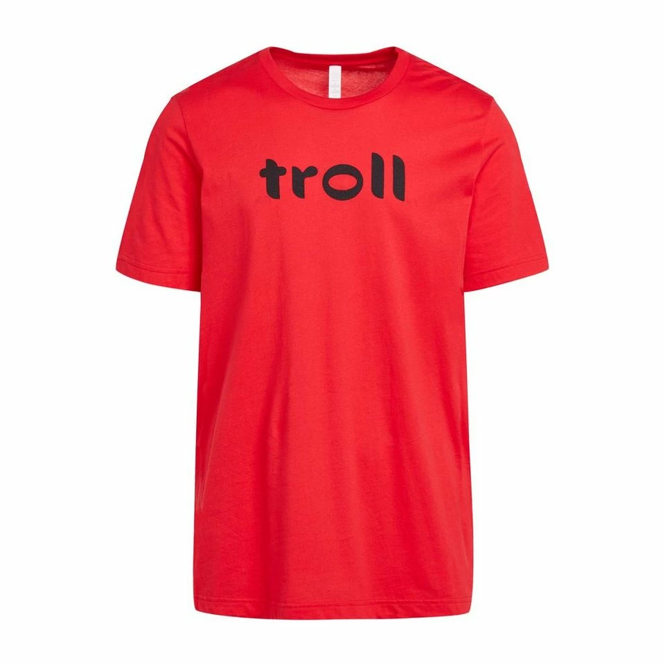 TROLL Men’s Front Logo Tee In Red 6 TROLL Men’s Front Logo Tee In Red - Image 6