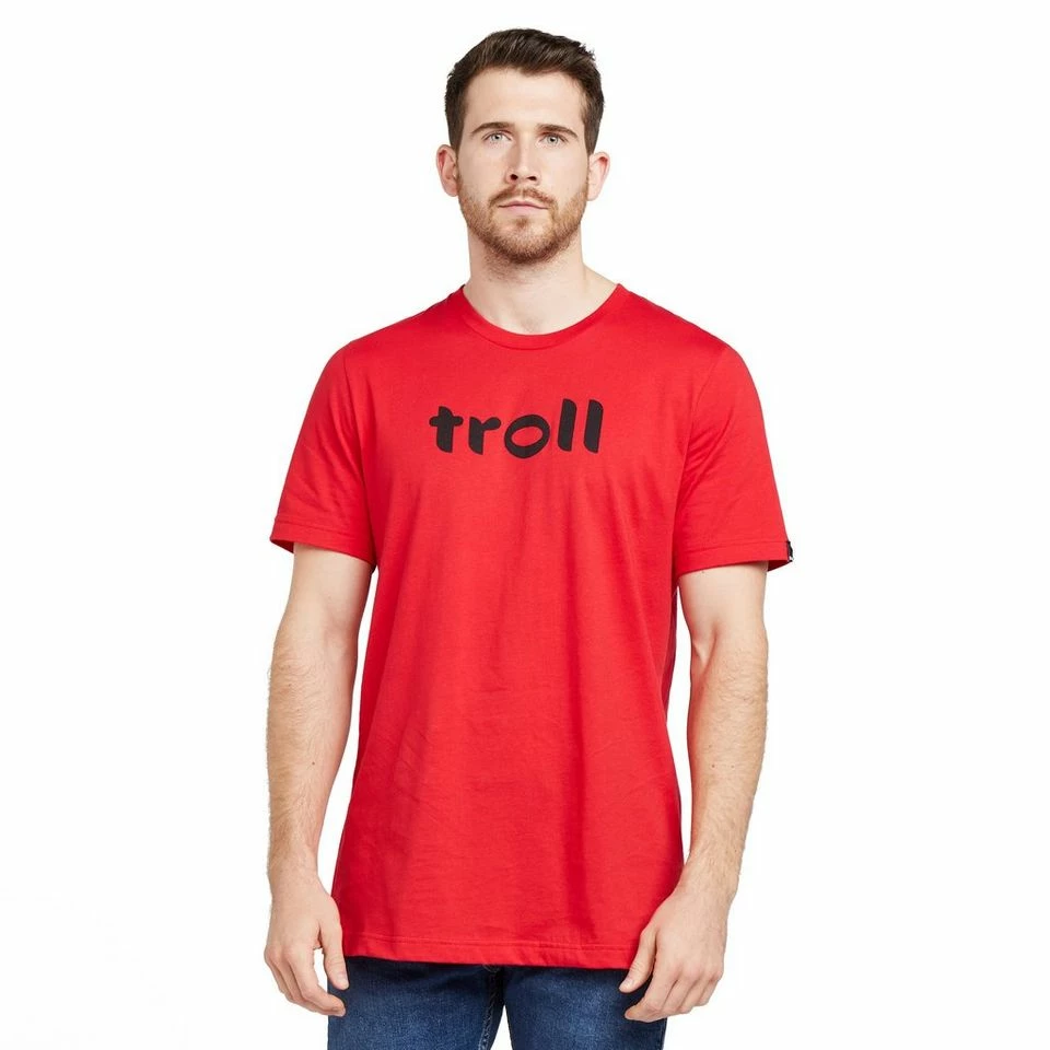 TROLL Men’s Front Logo Tee In Red 7 TROLL Men’s Front Logo Tee In Red - Image 7